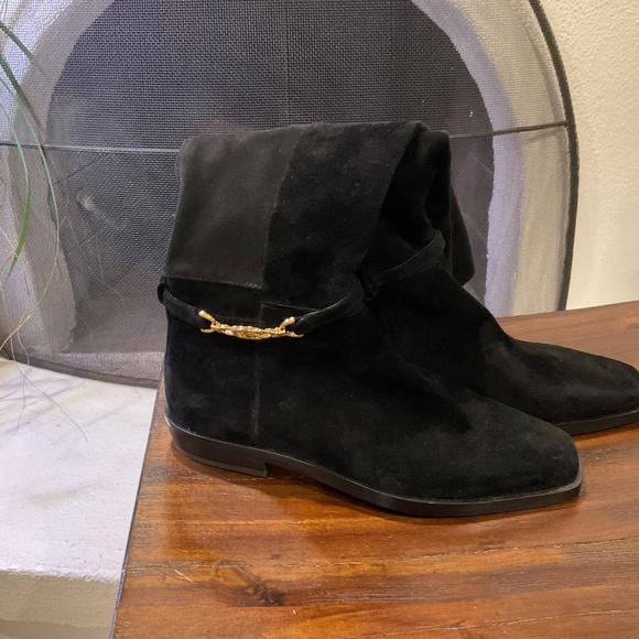 Sam Edelman Clive Riding Boots Suede Black size 7 - Picture 8 of 8